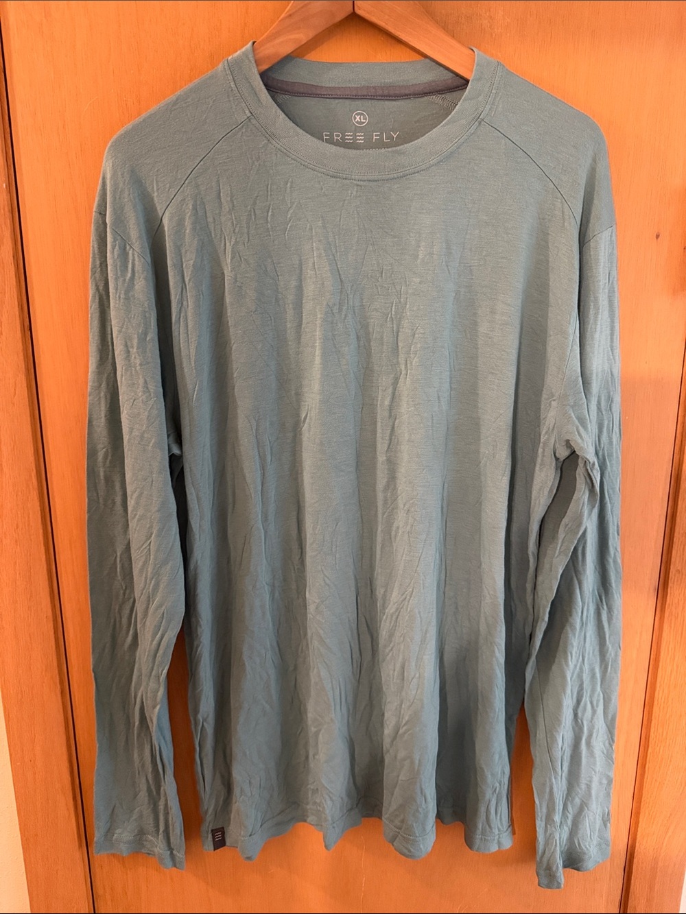 Free Fly Men’s Performance Bamboo Long Sleeve Top Shirt Sage Green Size XL
